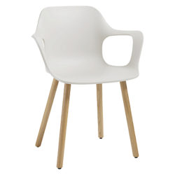 Vitra HAL Armchair Warm Grey/Light Oak